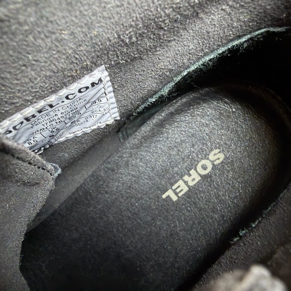 Sorel PDX Wedge Boots Gray Canvas Leather Women's Shoes Size 8.5 - Picture 7 of 8